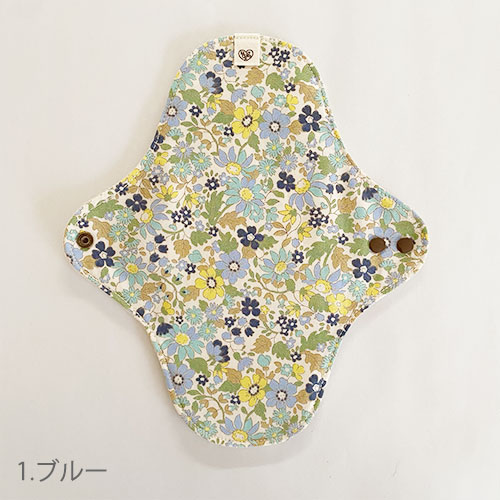 布ナプキン［軽い日～普通の日用］花柄ホルダーSサイズ 肌面オーガニックコットンネル 選べる３色【ネコポス可】