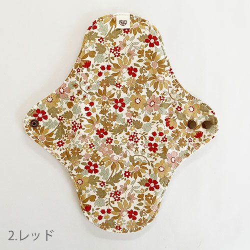 布ナプキン［軽い日～普通の日用］花柄ホルダーSサイズ 肌面オーガニックコットンネル 選べる３色【ネコポス可】