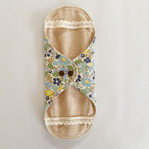 布ナプキン［軽い日～普通の日用］花柄ホルダーSサイズ 肌面オーガニックコットンネル 選べる３色【ネコポス可】