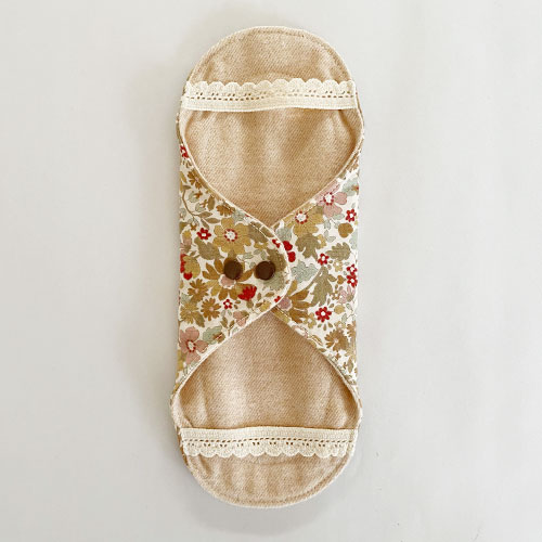 布ナプキン［軽い日～普通の日用］花柄ホルダーSサイズ 肌面オーガニックコットンネル 選べる３色【ネコポス可】