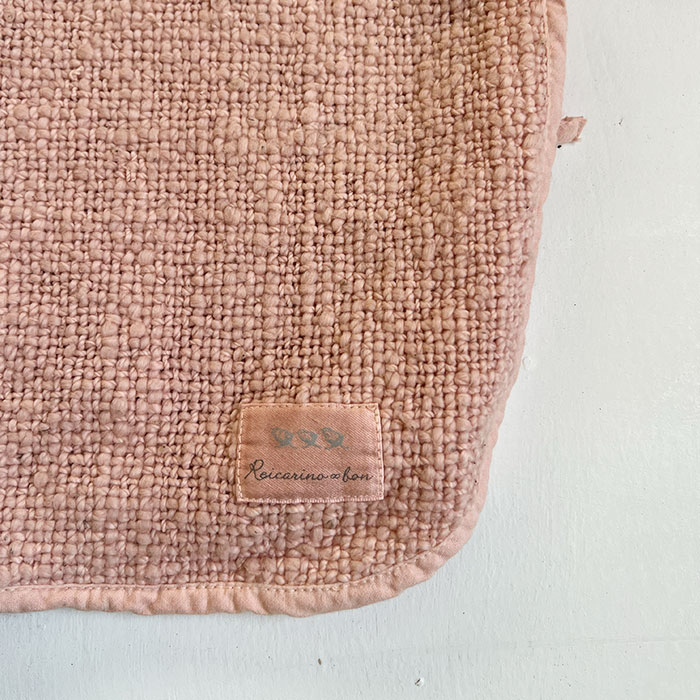 【アウトレット】無農薬和綿ガラ紡平織り ベビースリーパー　草木染め（ラックダイ）　50〜100cm【ネコポス不可】