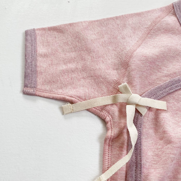 ロンパース　60〜70サイズ　半袖　オーガニックコットン　ボタニカルダイ【ネコポス可】Reicarino∞bon　選べる4色