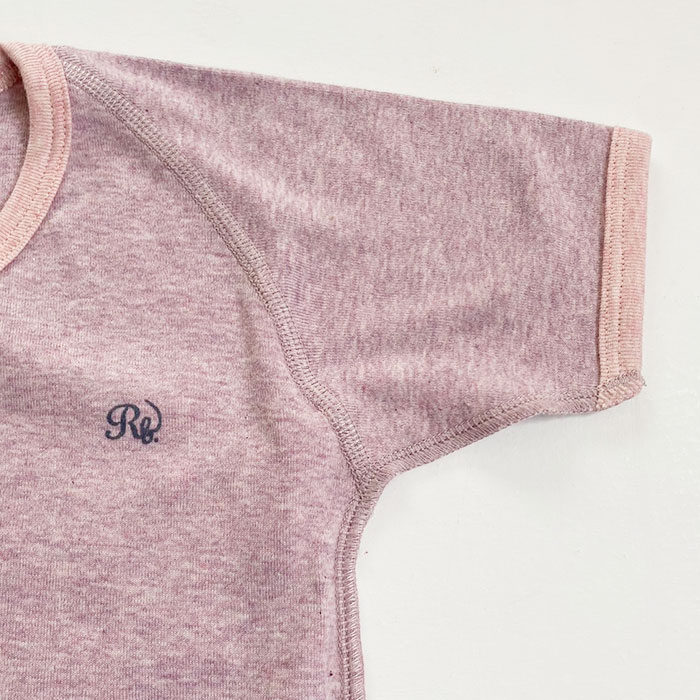 ロンパース　60〜70サイズ　半袖　オーガニックコットン　ボタニカルダイ【ネコポス可】Reicarino∞bon　選べる4色