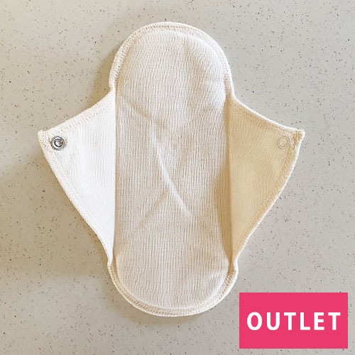 【アウトレット】布ナプキン普通の日用 2枚セット オーガニックコットン (防水無し) 薬効染め【ネコポス可】no63