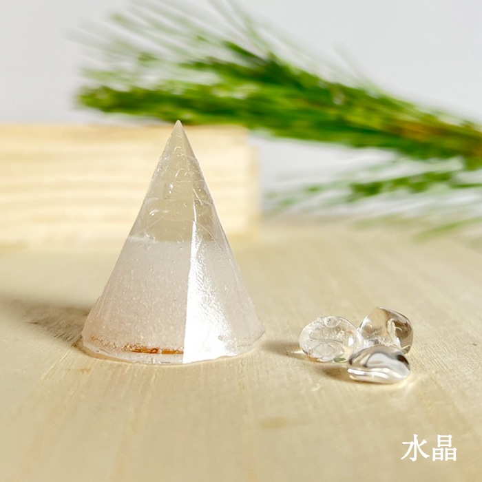 ［受注商品］神様の浄化盛り塩 プレミアム(小)交換不要 フラワーオブライフ パワーストーン入 八角形 ２個セット【ネコポス不可】