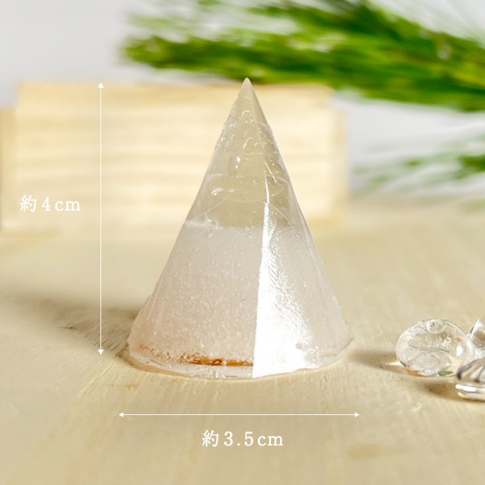 ［受注商品］神様の浄化盛り塩 プレミアム(小)交換不要 フラワーオブライフ パワーストーン入 八角形 ２個セット【ネコポス不可】