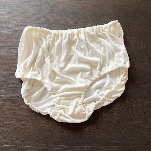 【アウトレット】絹糸紡 シルク100％パンプキンパンツ　Mサイズ【ネコポス可】