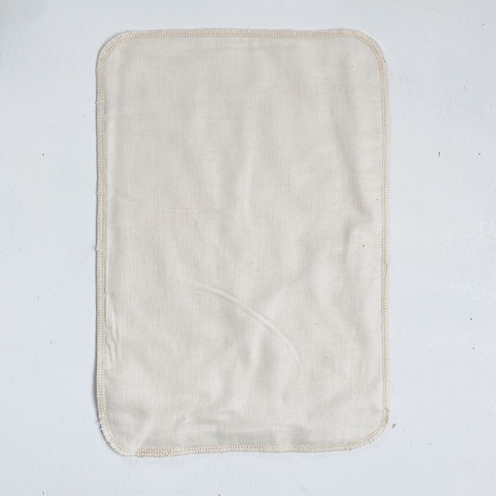 お得なまとめ割り！オーガニック布ナプキン ［多い日・夜用］ハンカチLサイズ　オーガニックコットンガーゼ（薄手）5枚セット Lulu Gause【ネコポス不可】