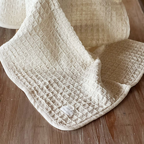 オーガニック和綿ガラ紡ブランケット ベビーサイズ小 薄手 Reicarino∞bon【ネコポス不可】