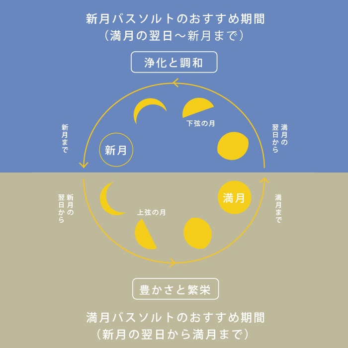 新月ヒーリングバスソルト　新月の無農薬月桃《浄化と調和》900ｇ