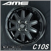 送料無料★タント キャンバス N-BOX N-ONE スペーシア サーキュラーC10S マットブラック 155/65R14 ブリヂストン タイヤSET