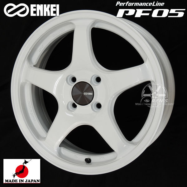 送料無料 コペン ハスラー キャスト ENKEI エンケイ パフォーマンスライン PF05 ホワイト 白 165/50R16 コクサンタイヤ ホイール4本セット