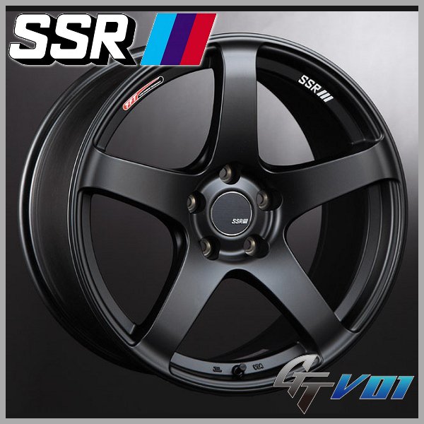 送料無料☆86 BRZ スピードスター SSR GTV01 フラットブラック 8.5J + 