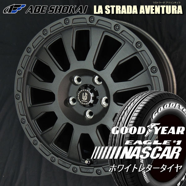 送料無料 F60 MINI ミニ クロスオーバー アヴェンチュラ リンクルブラック GOODYEAR イーグル ナスカー 215/60R17 ホワイトレター