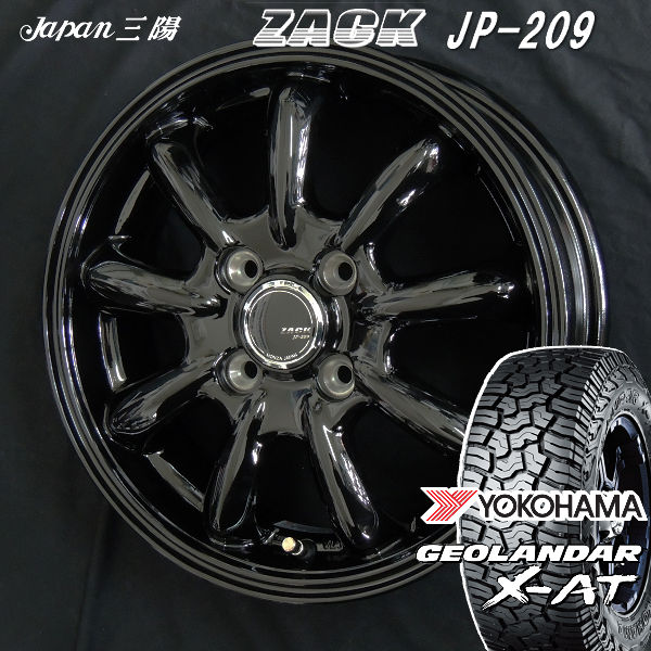 送料無料 スペーシアギア N-VAN エブリィ デリカミニ ekクロス JP209 155/65R14 ヨコハマ ジオランダー X-AT G16  オールテレーン | タイヤ＆ホイールセット,夏セット | カーショップREN'S