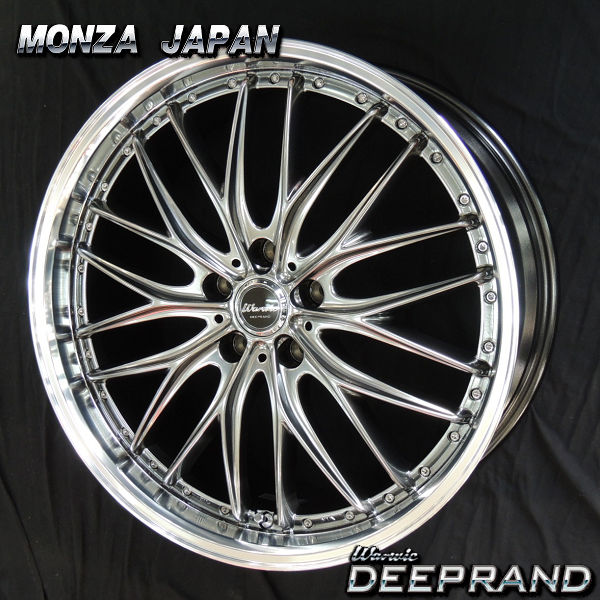 送料無料 C-HR ヴェゼル マツダ6 カローラクロス など MONZA ワーウィック ディープランド ハイパーブラック/ミラーカットポリッシュリム 225/45R19 安心のピレリタイヤ