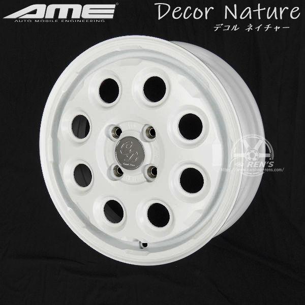 送料無料 N-VAN アトレー クリッパー エブリィなどに ■デコル ネイチャー ■マットホワイト ■165/50R15 ■ヨコハマタイヤ