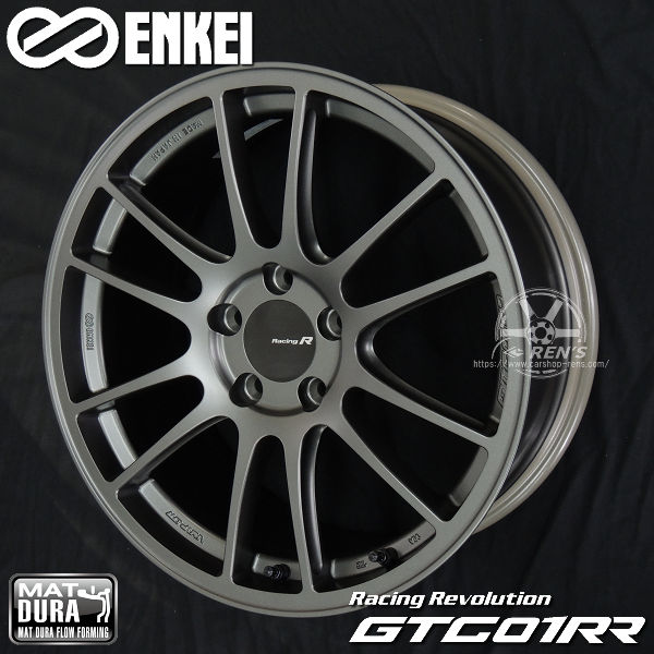 送料無料 GR86 86 BRZ ENKEI エンケイ Racing Revolution GTC01RR マットダークガンメタリック 8.5J +42 PCD100-5 225/40R18 ハンコック タイヤ ホイール 4本セット