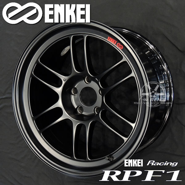 送料無料 ENKEI エンケイ エンケイ レーシング RPF1 マットブラック 18インチ 9.0J +35（5穴PCD114.3） MADE IN JAPAN 国産 軽量 アルミホイール 4本セット 1本あたり約8.1kg~