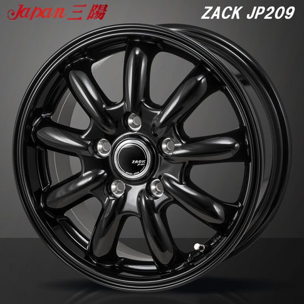 送料無料 10系 シエンタ ZACK JP209 グロスブラック 195/55R16 ファルケン ジークス タイヤ ホイールセット