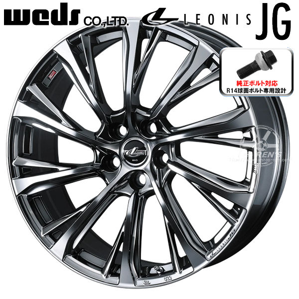 送料無料 レクサスLBX ボルト車専用ホイール レオニスＪＧ BMCMC（メッキポリッシュ） 235/45R19 ファルケン FK510 純正ボルト対応 レクサスLBX専用ハブ径