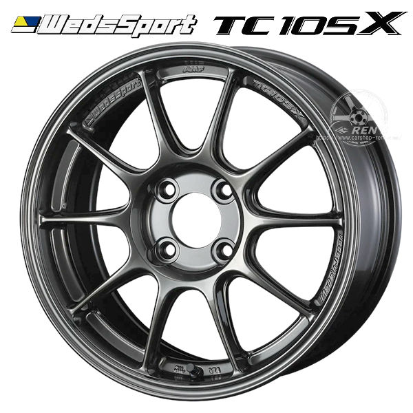 送料無料 4本セット WEDS sport ウェッズ スポーツ TC105X EJ-TITAN 15インチ 7.0J +20 4H-PCD100 国産軽量ホイール 1本あたり5.00kg～