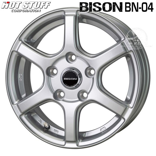 4本 送料無料 タウンエース 専用 JWL-T規格 荷重対応 バイソン BN-04 シルバー 14インチ 5.0J +45 5穴 PCD114.3