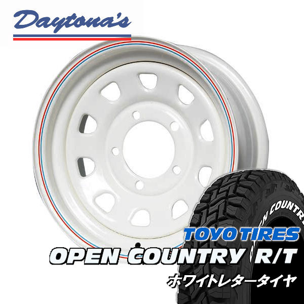 ジムニーシエラ 送料無料 デイトナ ホワイト 215/65R16 109/107Q TOYO オープンカントリー R/T ホワイトレター 国産タイヤ