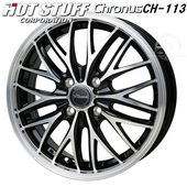 送料無料 タンク ルーミー トール ジャスティ クロノス CH-113 メタリックブラックポリッシュ 175/55R15 タイヤ ホイール4本セット