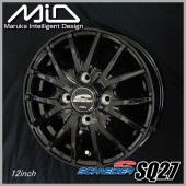 送料無料 MID SQ27 メタリックブラック 145/80R12 80/78N ダンロップ グラント レック TG4 タイヤ4本セット 荷重対応 軽トラ