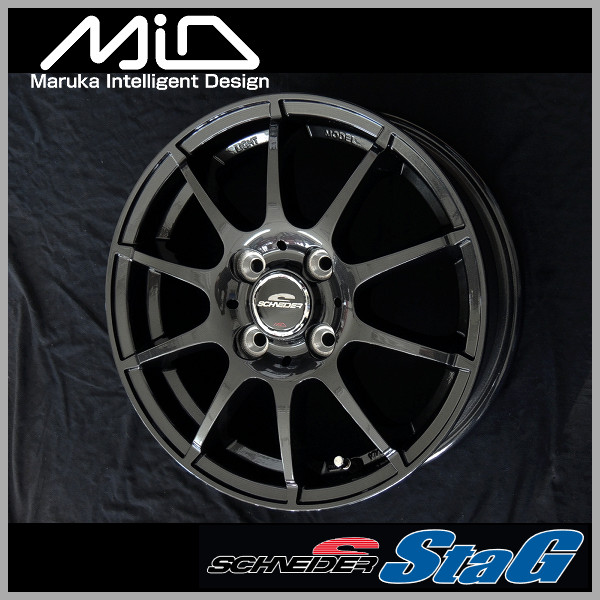 送料無料 N-BOX スペーシア タント デイズ シュナイダー スタッグ ガンメタ 155/65R14 ヨコハマ ブルーアース タイヤ4本セット