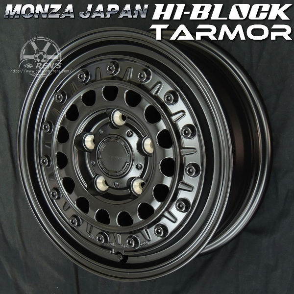送料無料 シエンタ などに HI-BLOCK TARMOR ターマー 15inch 5.5J +38（5穴PCD100） JWL/VIA規格品 ４本セット