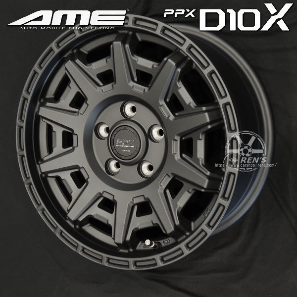 送料無料 シエンタ など 新品アルミホイール 4本セット AME PPX D10X マットダ ークガンメタリック 15インチ 15inch 6.0J +45 5H PCD100