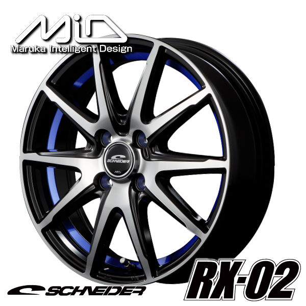 送料無料 軽トラック ハイゼット キャリー アクティ N-VAN シュナイダーRX02 ブルー 145/80R12LT 80/78N ダンロップ 荷重対応