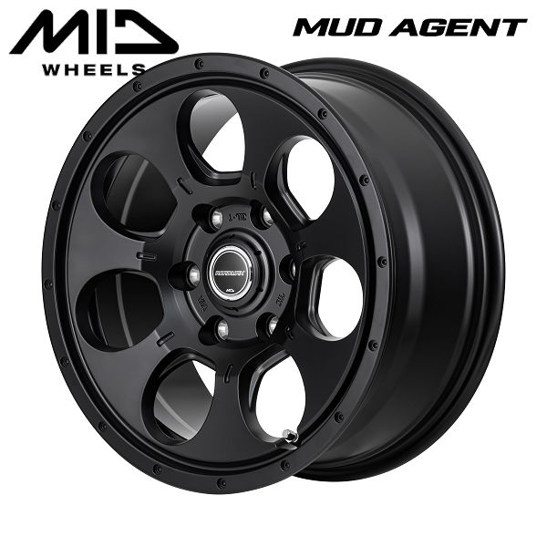 送料無料 200 ハイエース マッドエージェント MUD AGENT ブラック 215