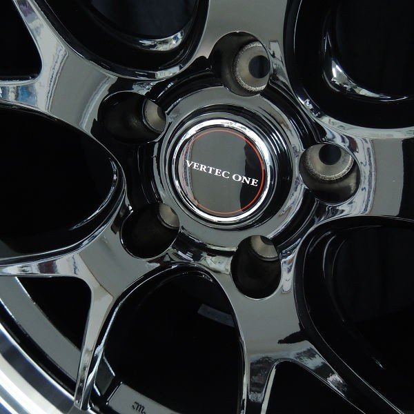 送料無料☆クラウン MID ヴァーテックワンEXE5 グロッシーブラックリム