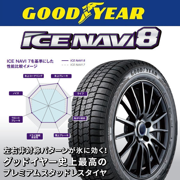 送料無料 レクサスLBX ボルト車 専用ホイール Genuine LC10-SB メタリックシルバー 225/55R18 スタッドレスタイヤ グッドイヤー アイス NAVI8 レクサス純正キャップ対応 純正ボルト対応