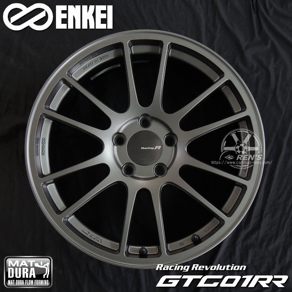 送料無料 GR86 86 BRZ ENKEI エンケイ Racing Revolution GTC01RR マットダークガンメタリック 8.5J +42 PCD100-5 225/40R18 ハンコック タイヤ ホイール 4本セット