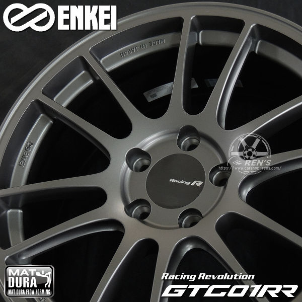 送料無料 GR86 86 BRZ ENKEI エンケイ Racing Revolution GTC01RR マットダークガンメタリック 8.5J +42 PCD100-5 225/40R18 ハンコック タイヤ ホイール 4本セット