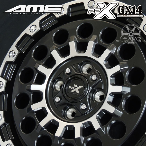 送料無料 タフト TAFT PPX GX14 マットブラックポリッシュ 165/65R15