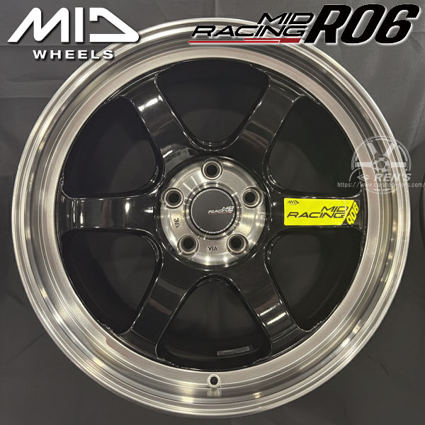 送料無料 GR86 86 BRZ カローラスポーツ MID レーシング R06 ブラック