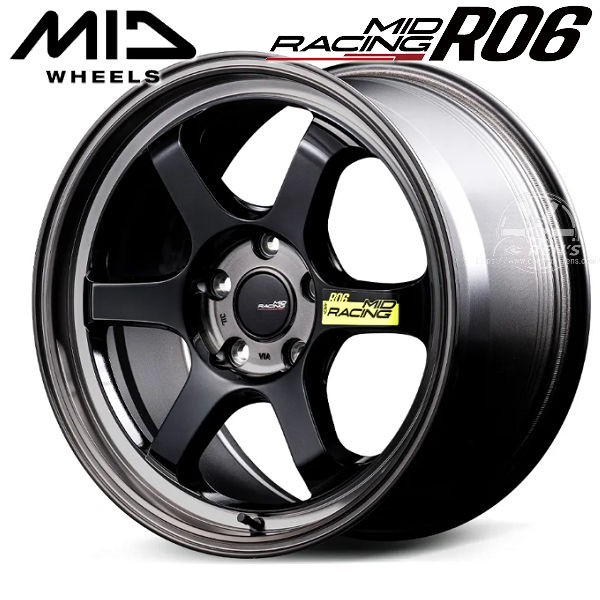 送料無料 GR86 86 BRZ カローラスポーツ MID レーシング R06 ブラック