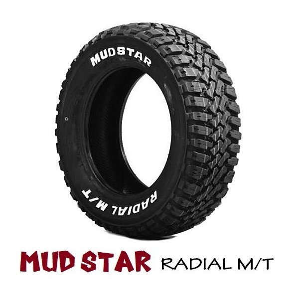 送料無料 165/65R14 マッドスターM/T ホワイトレター マッドテレーン 