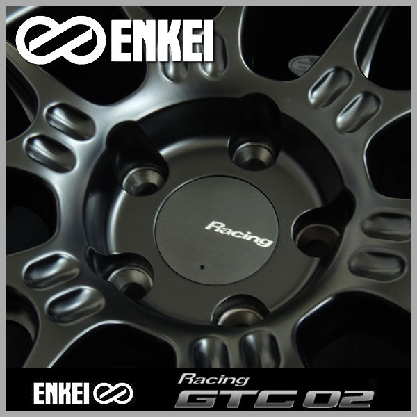 送料無料 4本 ENKEI エンケイレーシング GTC02 マットブラック 18インチ 8.0J +35 5穴 PCD100 GR86 86 BRZ カローラスポーツ など