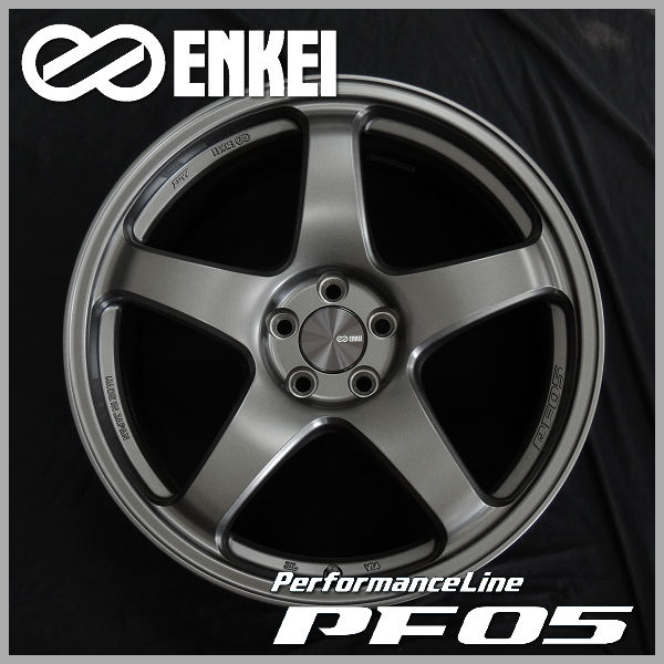 ENKEI PF05 ガンメタ　4本セット ENKEI 4本購入で送料無料 Performance Line PF05 16x5.5J 4/100