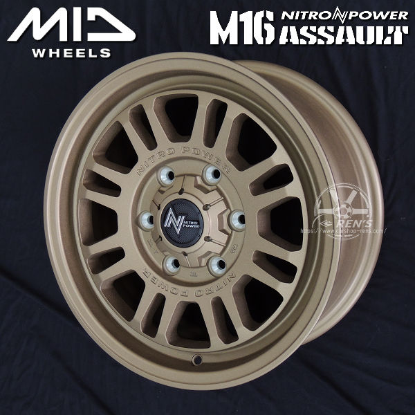 送料無料 ハイエース ナイトロパワー M16 ASSAULT ブロンズ 215