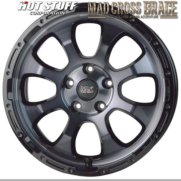 マッドクロス　グレイス　スタッドレス　4本セット　デリカd5 ホワイトレター HOT STUFF ホットスタッフ MAD CROSS GRACE マッドクロス