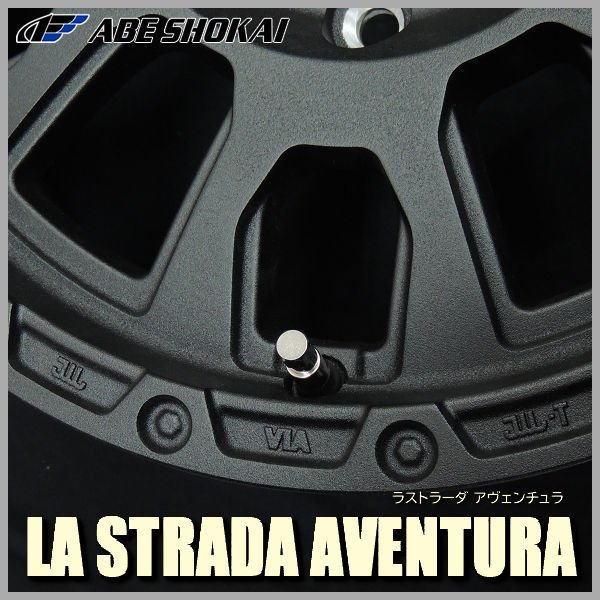 4本 送料無料 ジムニー 16インチ 5.5J +22 5穴 PCD139.7  ラストラーダ アヴェンチュラ リンクルブラック 結晶塗装