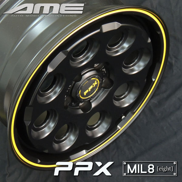 送料無料 デリカD:5 等に PPX MIL8 セミグロスブラックイエローライン 225/70R16 TOYO オープンカントリー R/T  ホワイトレター | すべての商品一覧 | カーショップREN'S