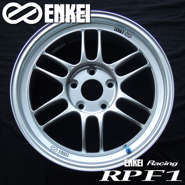 送料無料 GR86 86 BRZ カローラスポーツ 等に ENKEI エンケイ レーシング RPF1 シルバー 18インチ 8.0J +35 5穴 PCD100 国産 軽量 ホイール 4本セット